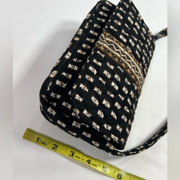 Vera Bradley shoulder bag black brown 10”X5” - Picture 5 of 5